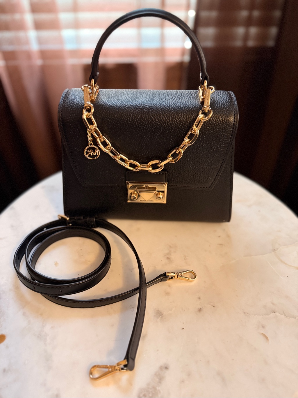 Michael Kors Serena Small Pebbled Leather Satchel